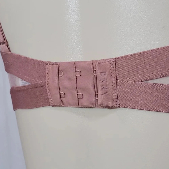 34B DKNY DK4940 Sheers Spacer T-Shirt Underwire Bra Shell Pink NWT New with Tags - Picture 5 of 7